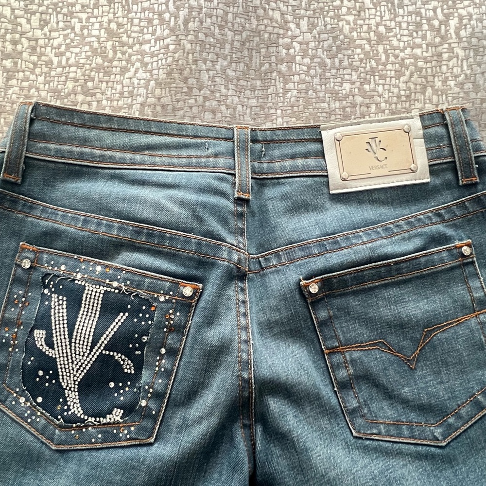 Versace Rhinestone Denim - Picture 3 of 5
